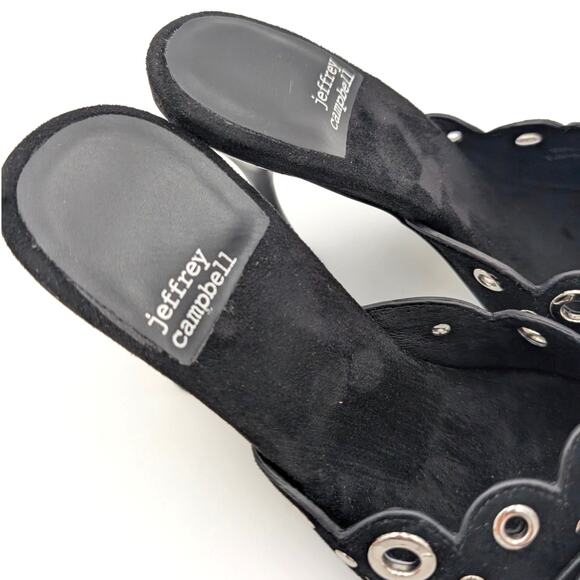 Jeffrey Campbell Odom Studded Slide Sandal Women's Black Size US5.5 EU36 - Picture 12 of 13